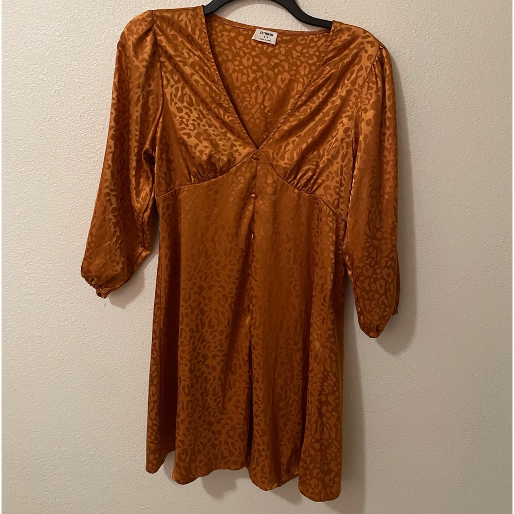 copper above the knee dress!